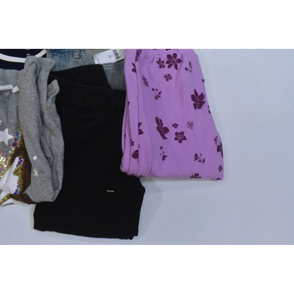 Gap Kids Bulk Lot Of 7 Girls Size Medium 8 Mixed Season Tops Bottoms Sweats